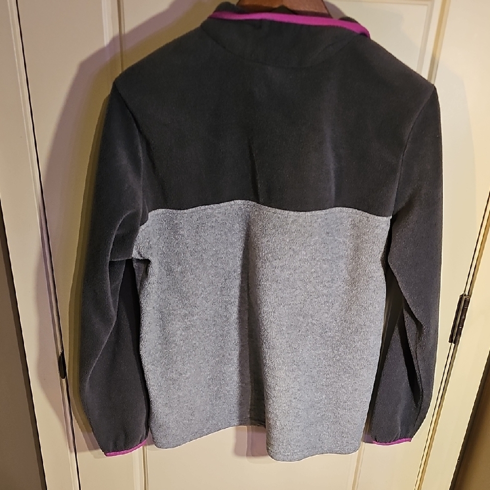 Columbia Women's Charcoal and Magenta Fleece Pullover Size XL - Picture 4 of 5